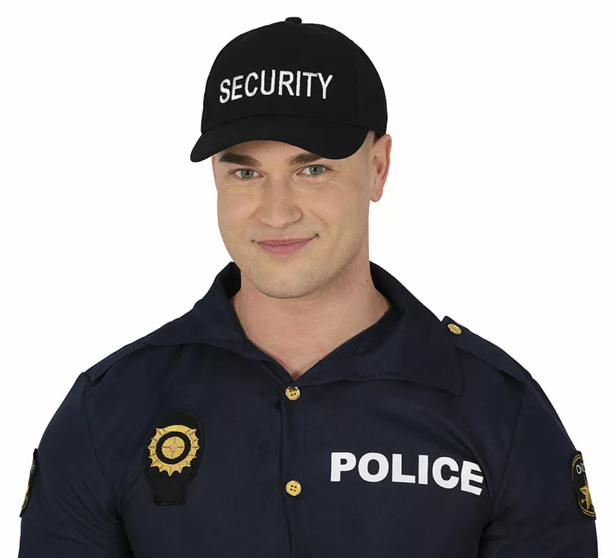 Translation missing: de.Gorra de Security negra adulto