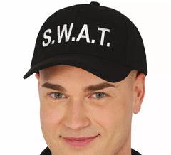 Schwarze Swat-Mütze für Erwachsene