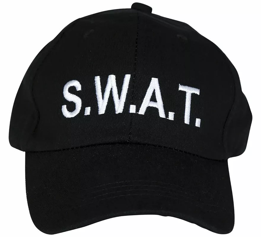 Translation missing: de.Gorra de Swat negra adulto