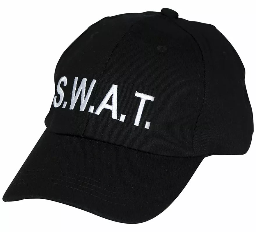 Translation missing: de.Gorra de Swat negra adulto