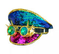 Gorra Festival con Gafas Caleidos y Lentejuelas multicolores
