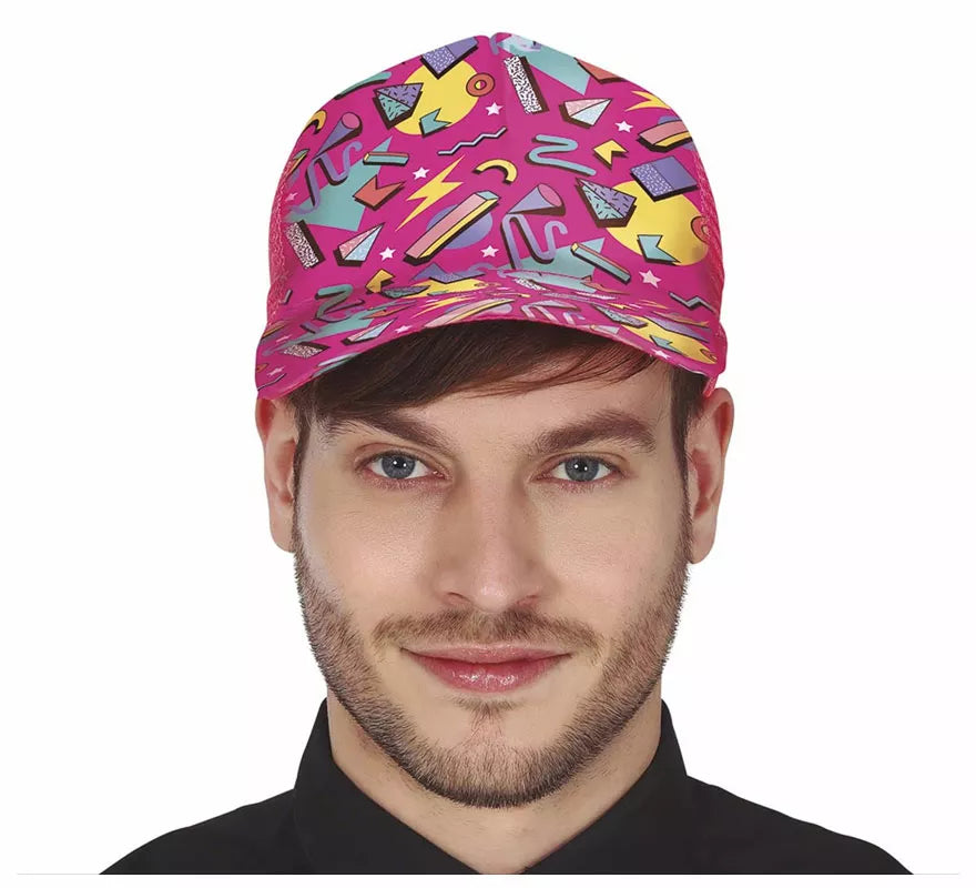 Translation missing: de.Gorra Fucsia con estampado de los Años '80