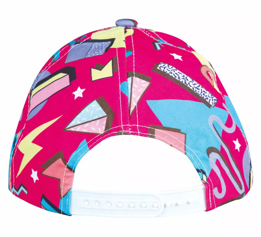 Gorra Fucsia con estampado de los Años '80
