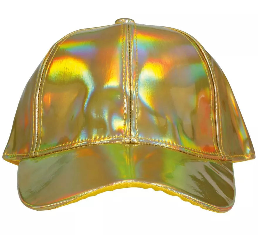 Translation missing: de.Gorra Metalizada dorado adulto