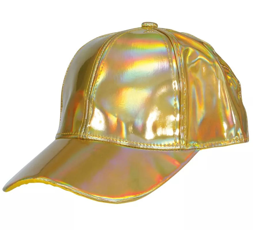 Gorra Metalizada dorado adulto