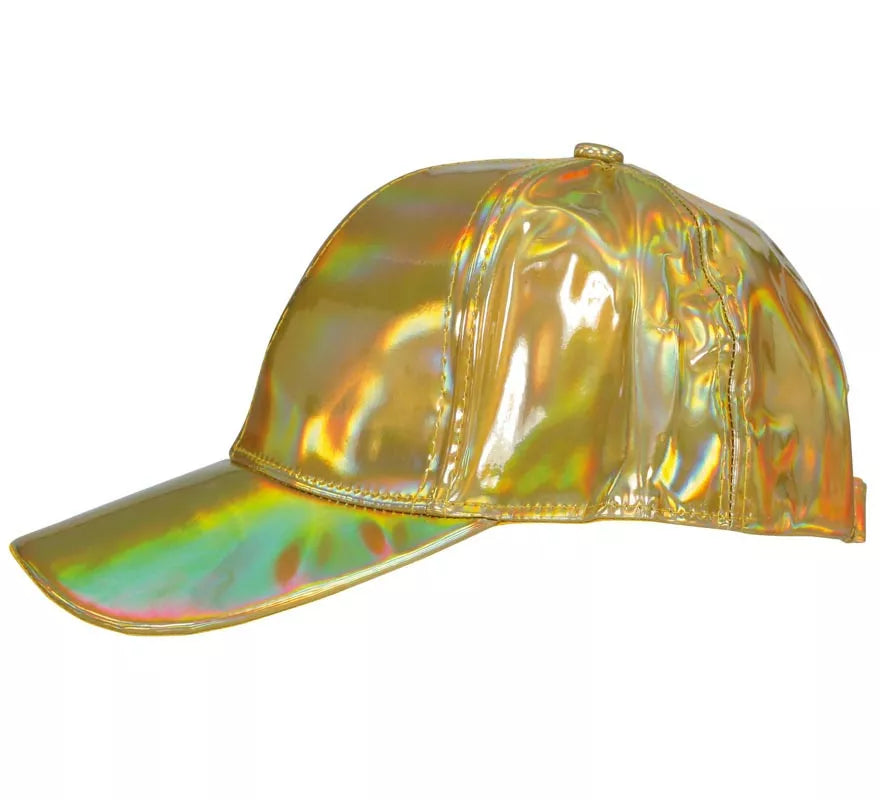Translation missing: de.Gorra Metalizada dorado adulto