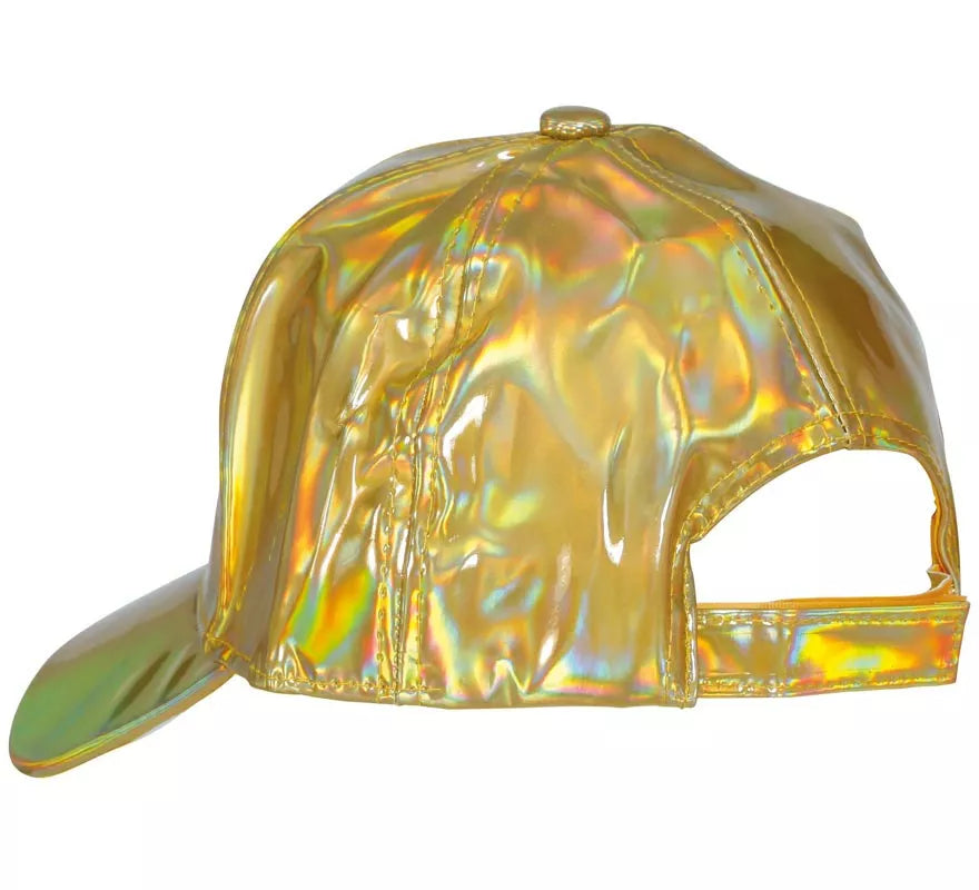 Translation missing: de.Gorra Metalizada dorado adulto