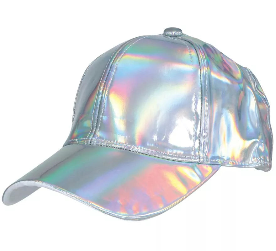 Translation missing: de.Gorra Metalizada plateado adulto
