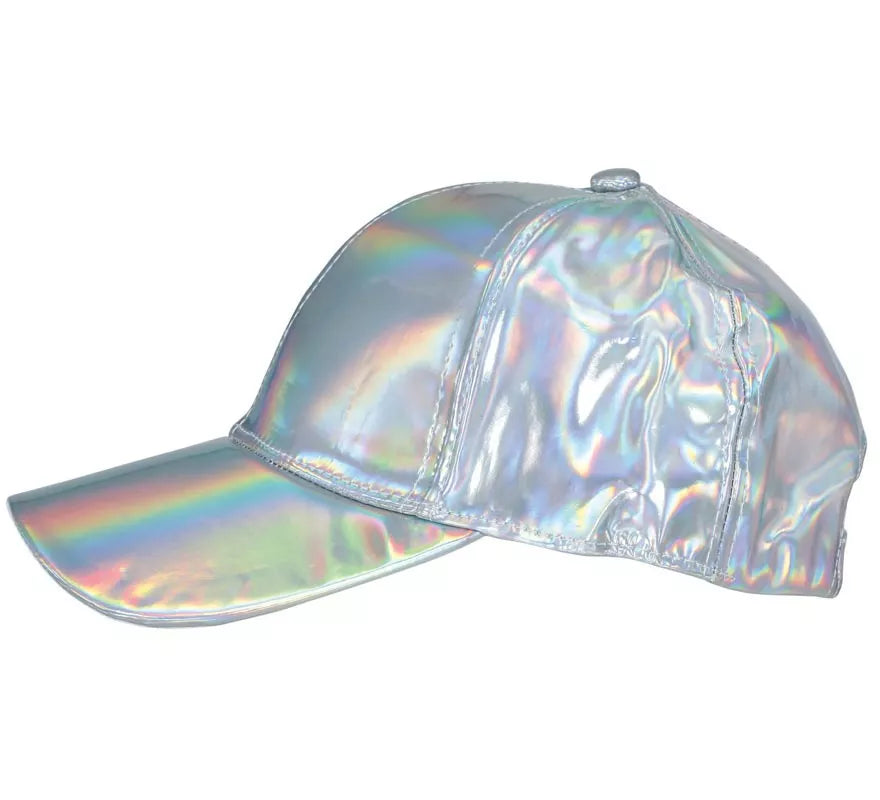 Translation missing: de.Gorra Metalizada plateado adulto