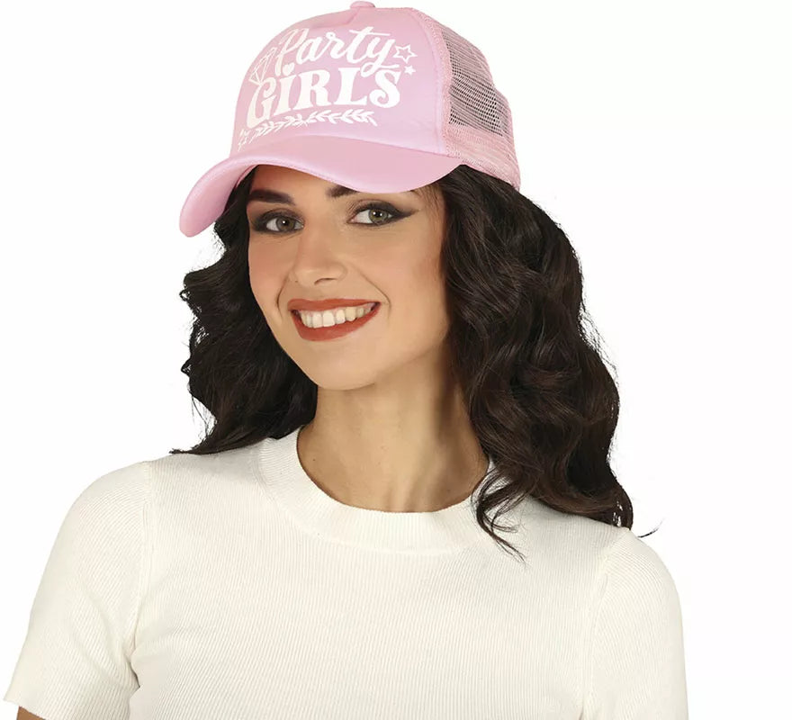 Translation missing: de.Gorra Party Girls rosa suave adulto