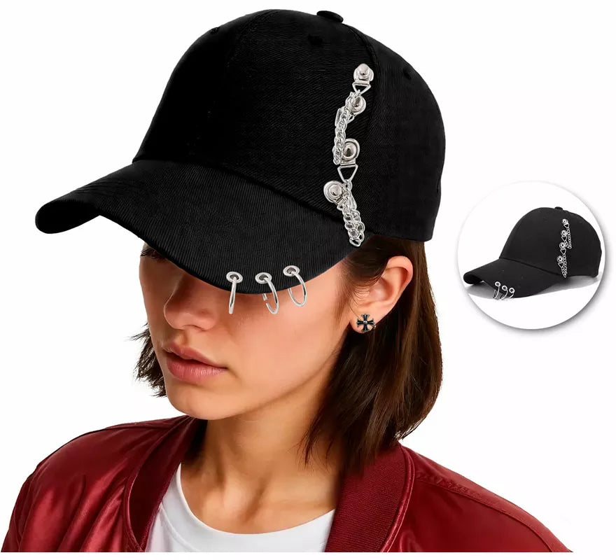 Translation missing: de.Gorra Punk con Visera y Cadenas en varios colores
