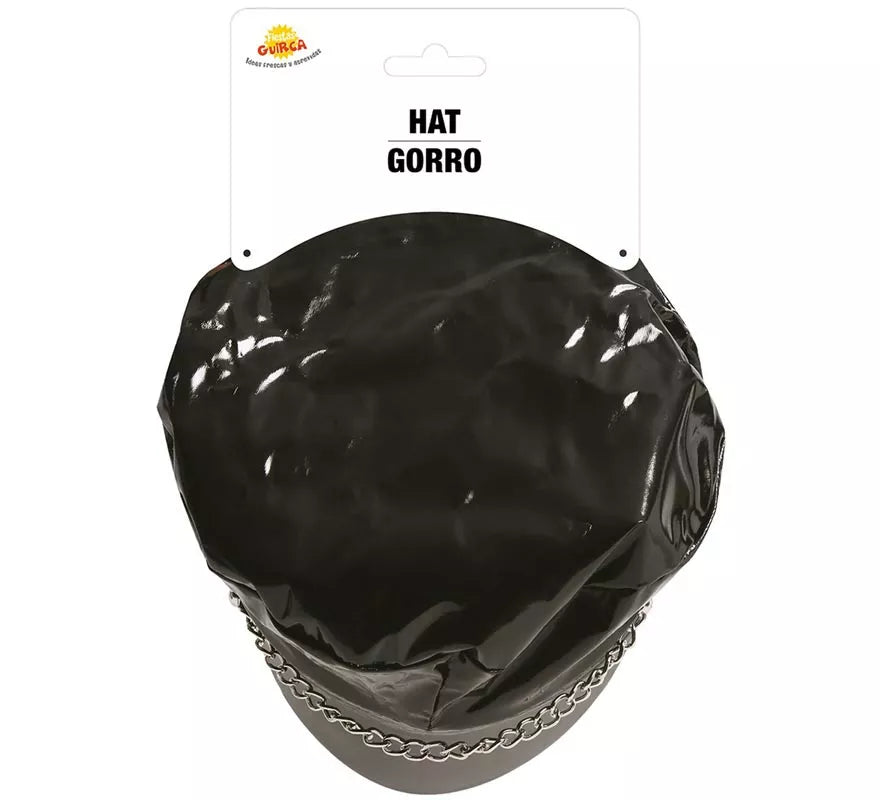 Translation missing: de.Gorra Sado o Motera de vinilo negra
