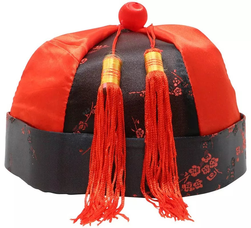 Gorro Chino Mandarín con borla