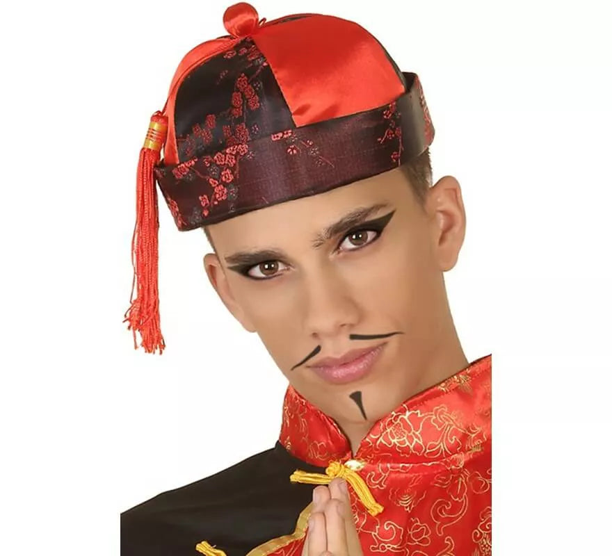 Translation missing: de.Gorro Chino Rojo con Borla