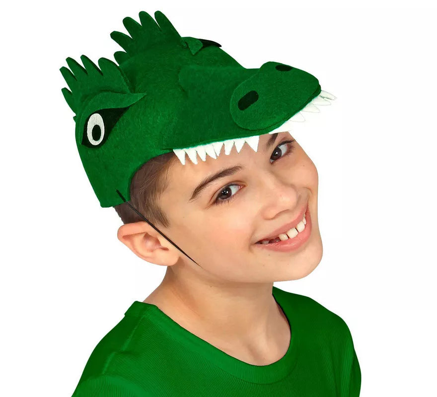 Gorro de Cocodrilo de Fieltro para niños
