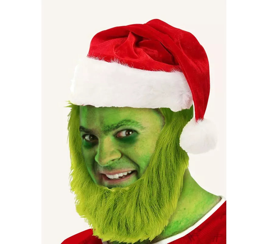 Gorro de Duende verde con Barba