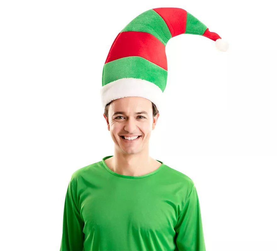 Translation missing: de.Gorro de Elfo Rojo y Verde de 39X47 cm