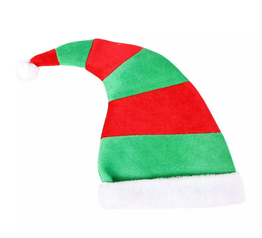 Translation missing: de.Gorro de Elfo Rojo y Verde de 39X47 cm