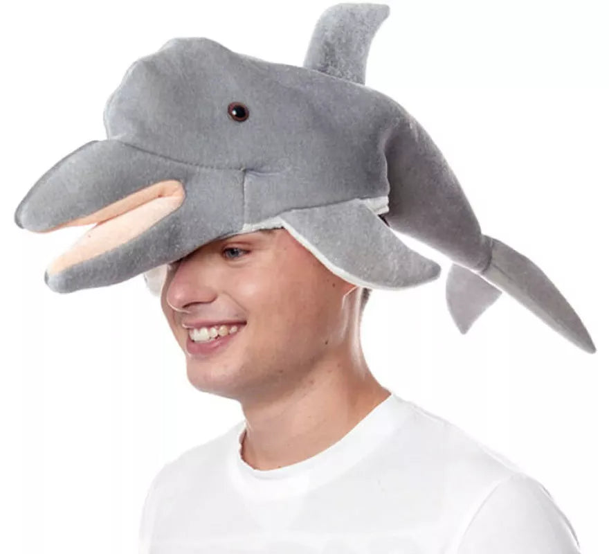 Translation missing: de.Gorro de Foam de Delfín gris