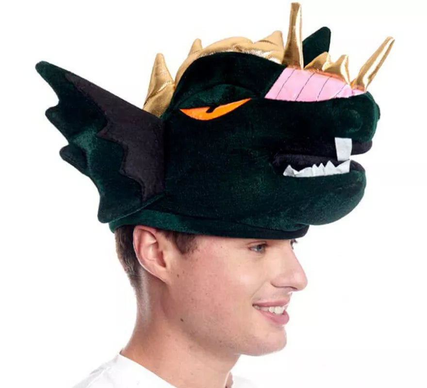 Translation missing: de.Gorro de Foam de Dragón verde
