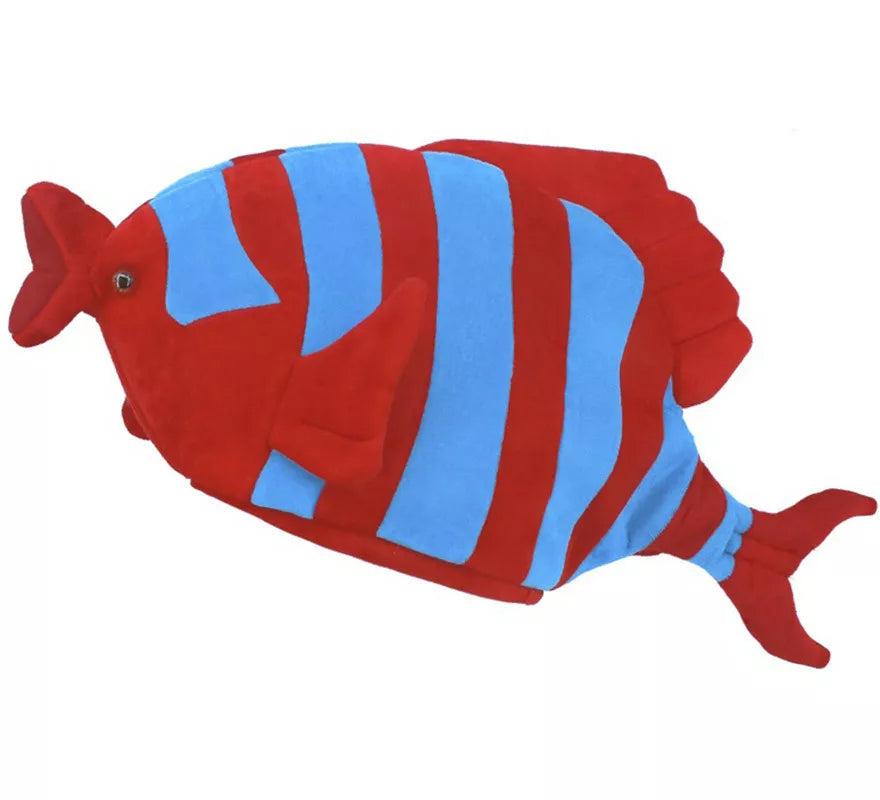 Translation missing: de.Gorro de Foam de Pez rojo y azul