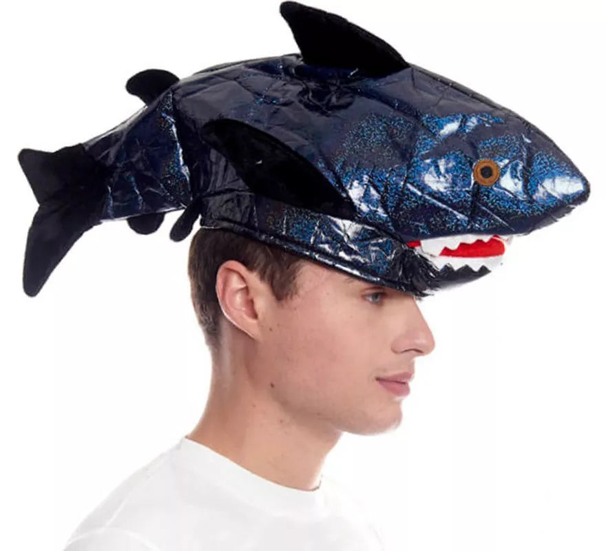 Translation missing: de.Gorro de Foam de Tiburón azul