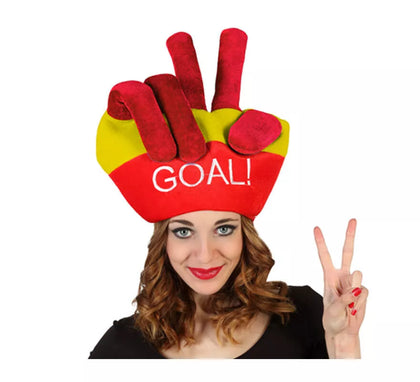 Gorro de Mano con Dedos de la Bandera de España