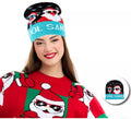 Gorro de Navidad Cool Papá Noel azul adulto