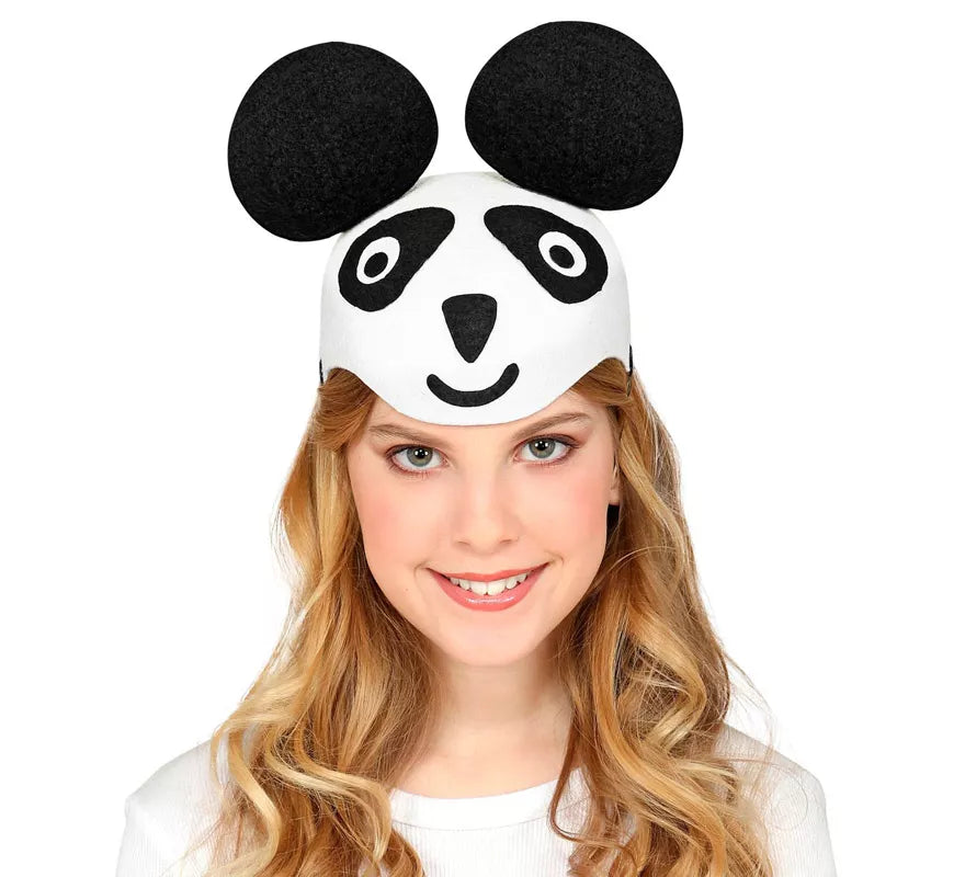 Gorro de Panda de Fieltro para niños