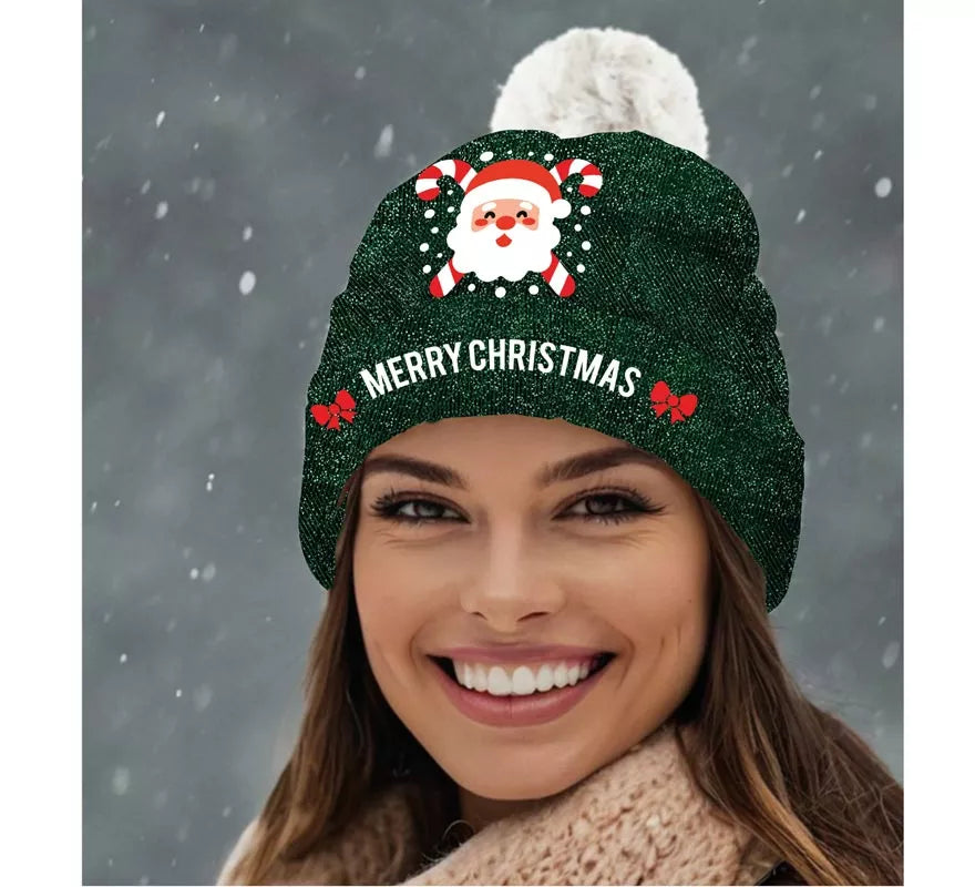 Translation missing: de.Gorro de Papá Noel con Purpurina verde