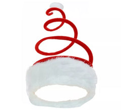 Weihnachtsmütze mit Spiralfeder