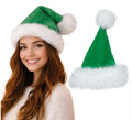 Gorro de Papá Noel de Terciopelo verde