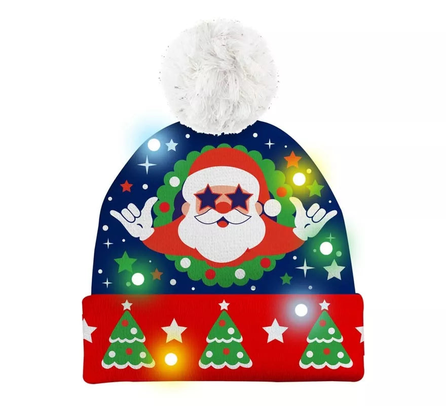 Translation missing: de.Gorro de Papá Noel Efecto Lana con Luz