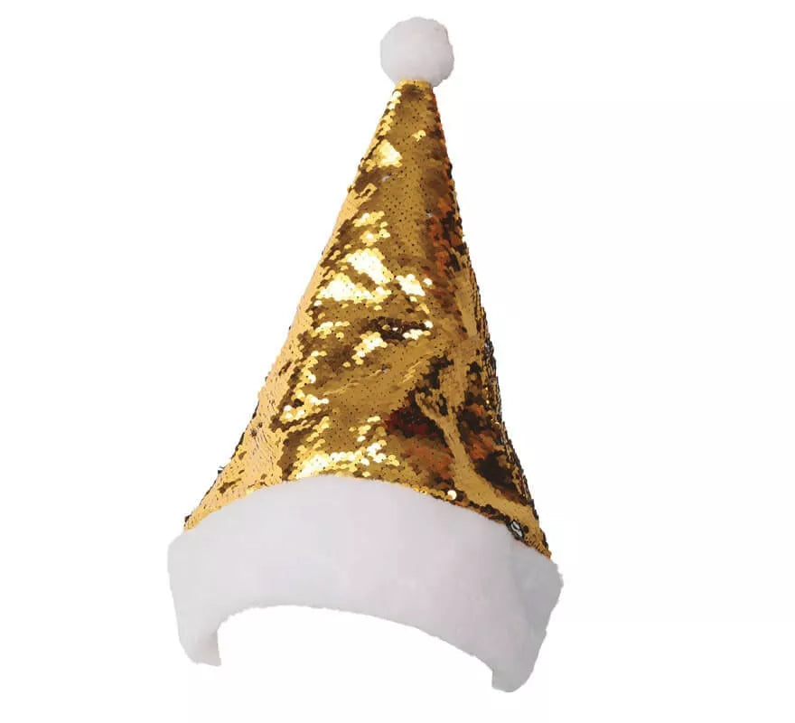 Translation missing: de.Gorro de Papá Noel Lentejuelas reflejos Plata-Oro