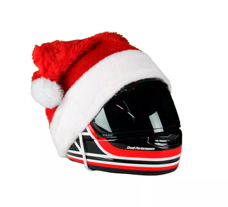 Translation missing: de.Gorro de Papá Noel Navidad para Cascos de Moto con sujeción