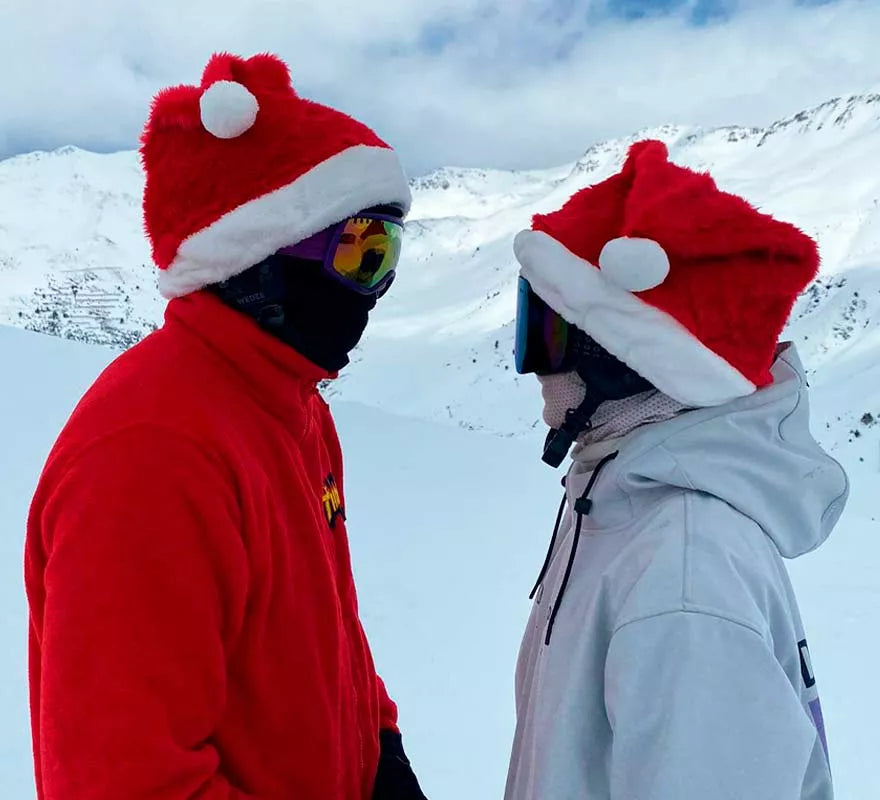 Translation missing: de.Gorro de Papá Noel Navidad para Cascos de Moto con sujeción