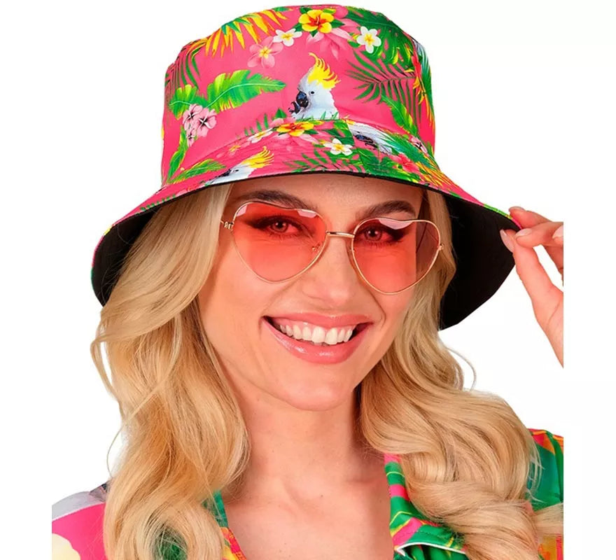 Gorro de Pescador Bucket Fiesta de Verano Cacatúa