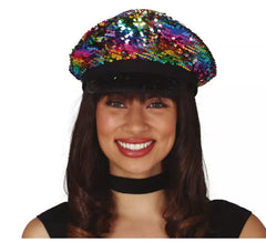 Polizei Mütze Multicolor Pailletten Frauen
