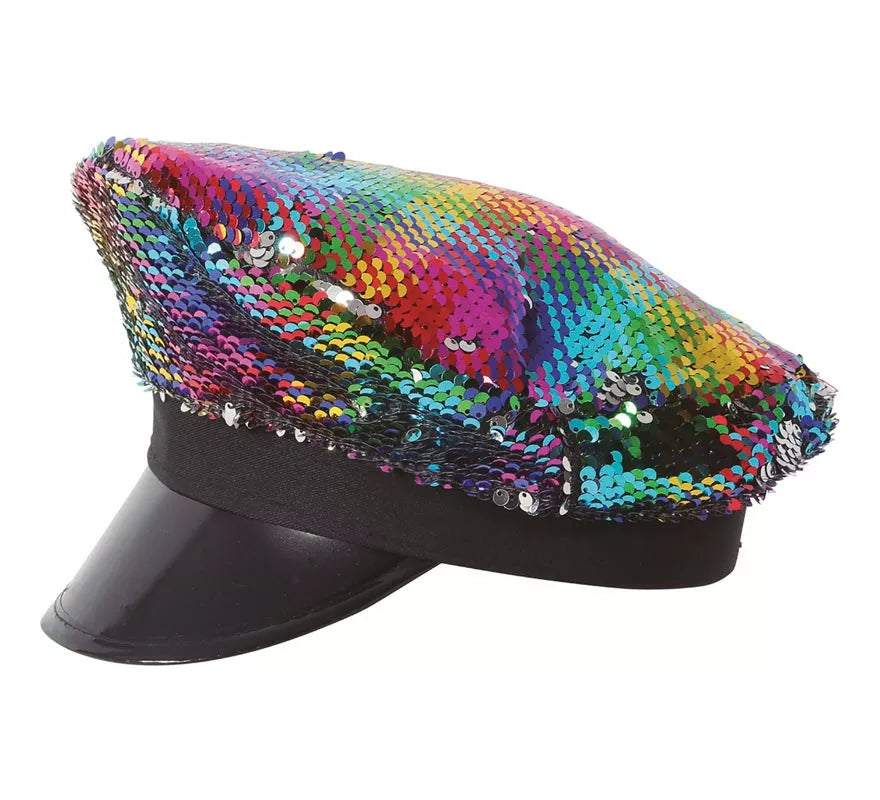 Translation missing: de.Gorro de Policía de Lentejuelas Multicolor para mujer