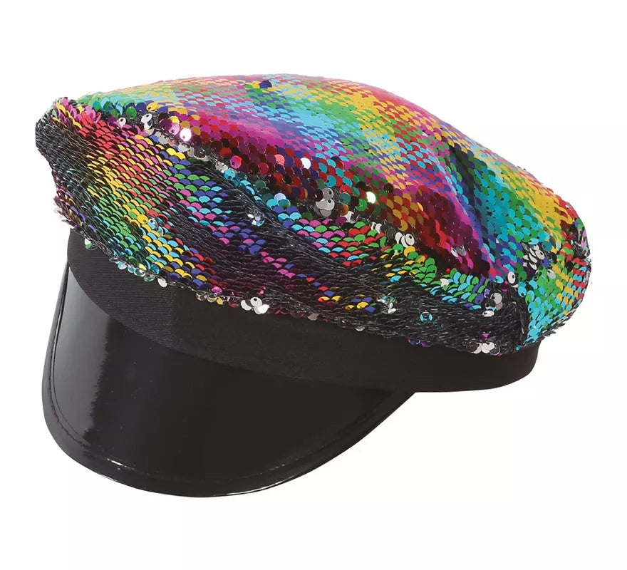 Translation missing: de.Gorro de Policía de Lentejuelas Multicolor para mujer