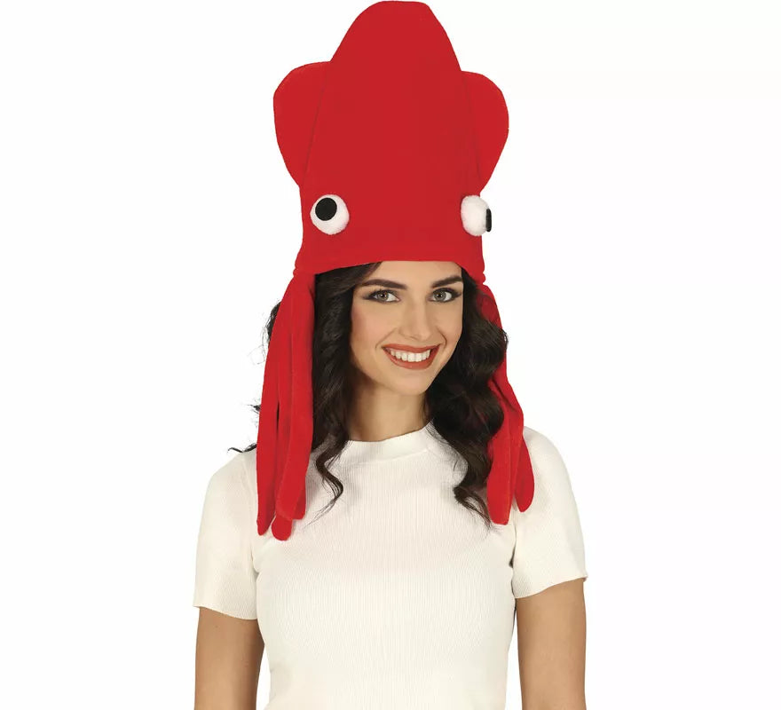 Translation missing: de.Gorro de Pulpo rojo adulto
