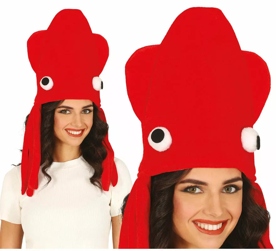 Translation missing: de.Gorro de Pulpo rojo adulto