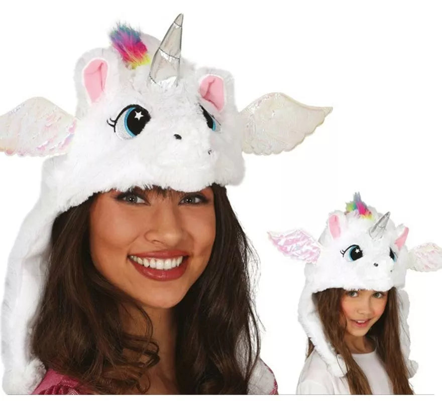 Translation missing: de.Gorro de Unicornio Blanco con alas