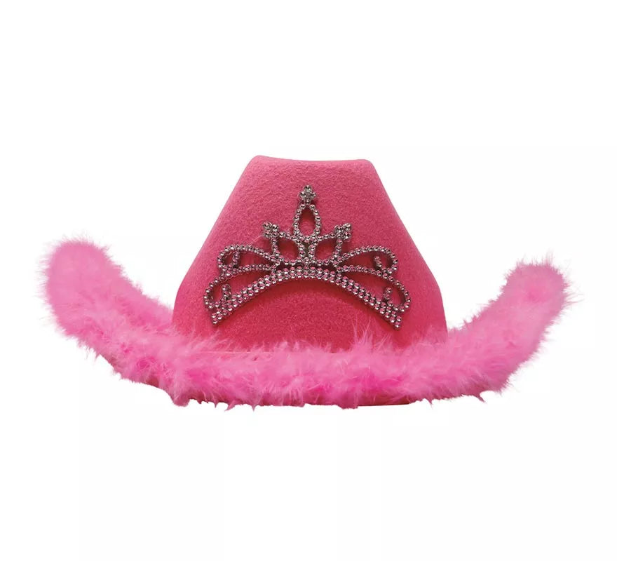 Translation missing: de.Sombrero de Vaquera Rosa con Boa