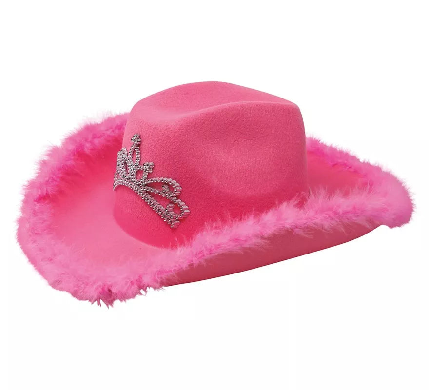 Translation missing: de.Sombrero de Vaquera Rosa con Boa