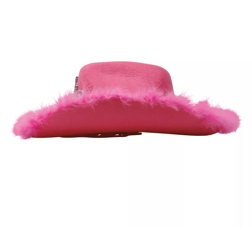 Translation missing: de.Sombrero de Vaquera Rosa con Boa