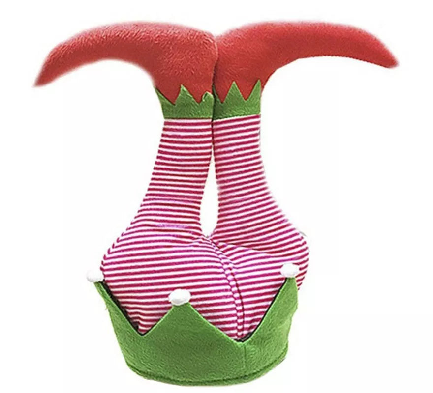 Translation missing: de.Gorro Foam Piernas Elfo Ayudante de Papá Noel de 46 cm