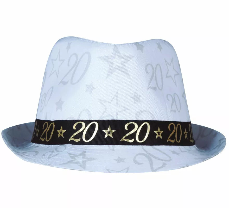 Translation missing: de.Gorro Gángster Blanco 20 Años Cumpleaños y Aniversarios