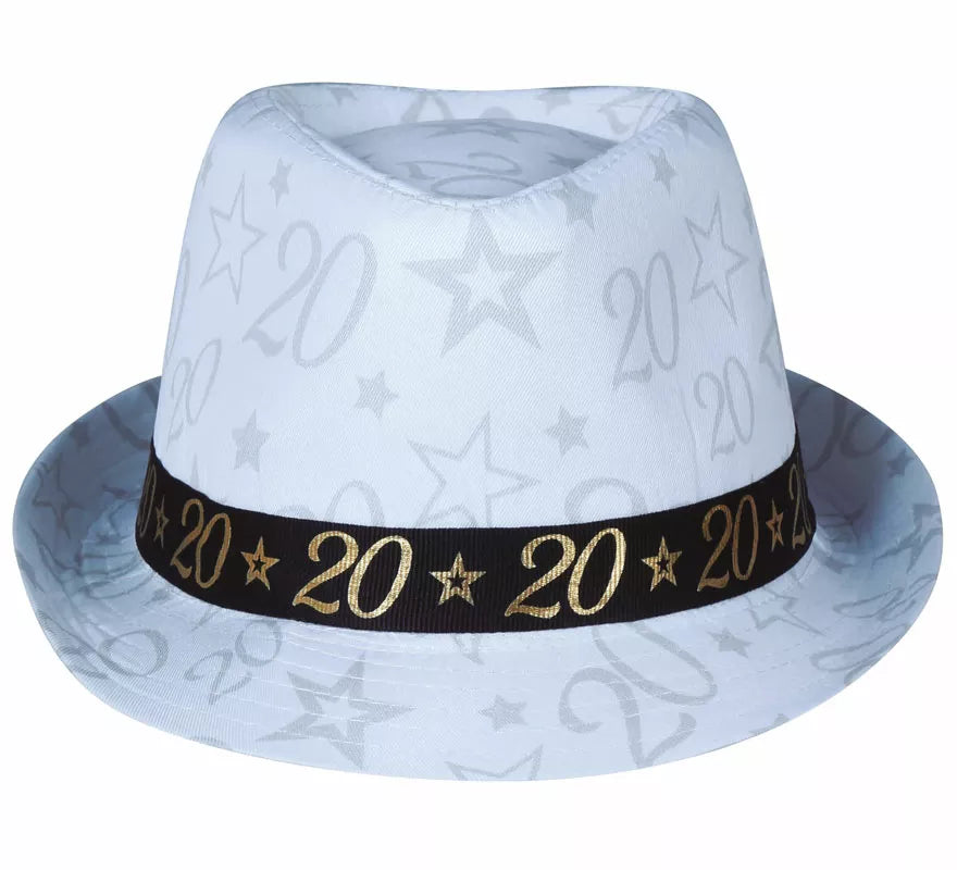 Translation missing: de.Gorro Gángster Blanco 20 Años Cumpleaños y Aniversarios