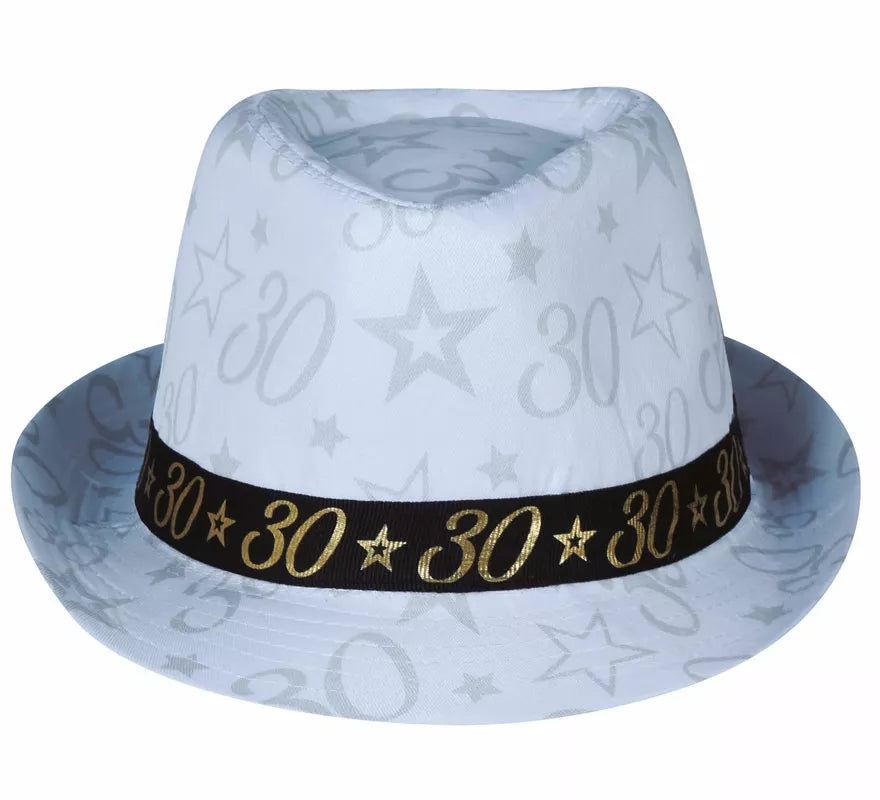 Translation missing: de.Gorro Gángster Blanco 30 Años Cumpleaños y Aniversarios
